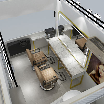 Design de style salon de coiffure électrique mobile salon de coiffure styliste camionnette chariot pour fermes