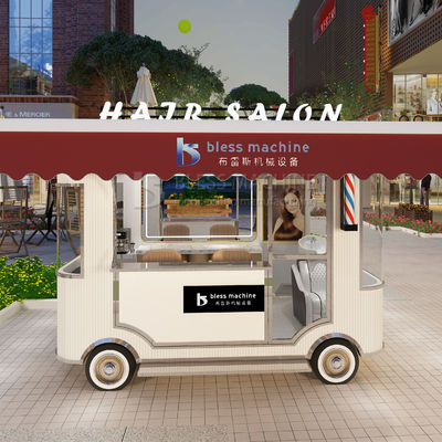 Design de style salon de coiffure électrique mobile salon de coiffure styliste camionnette chariot pour fermes