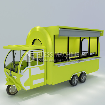 Personnalisé 1.5KW-4.5kw Trois roues scooter électrique panier de nourriture Tuk Tuk tricycle de cuisine mobile