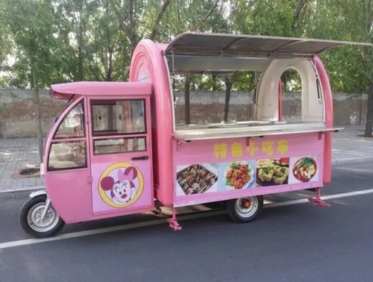 Personnalisé 1.5KW-4.5kw Trois roues scooter électrique panier de nourriture Tuk Tuk tricycle de cuisine mobile
