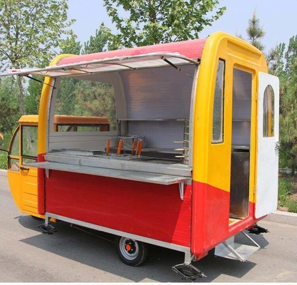 Personnalisé 1.5KW-4.5kw Trois roues scooter électrique panier de nourriture Tuk Tuk tricycle de cuisine mobile