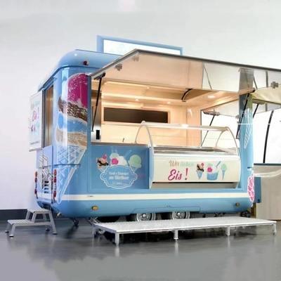 Chariot à hot-dogs Crème glacée Bar à bière et boissons gazeuses Camion alimentaire mobile de 600 à 1400 kg