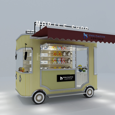 Outlet électrique mobile marchandises alimentaires artisanat artisanat magasin de fourgonnette chariot de remorque