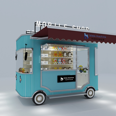 Outlet électrique mobile marchandises alimentaires artisanat artisanat magasin de fourgonnette chariot de remorque
