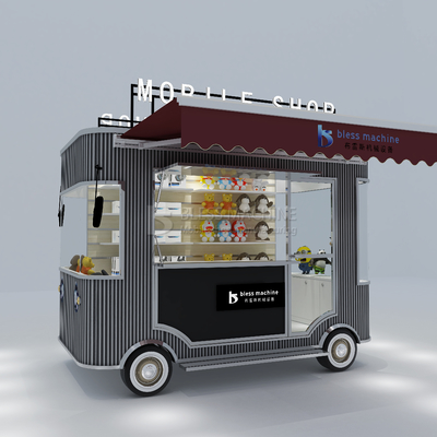 Outlet électrique mobile marchandises alimentaires artisanat artisanat magasin de fourgonnette chariot de remorque