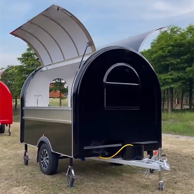 Café mobile, thé au lait, fast-food, collation, remorque pour les produits laitiers à prix abordable