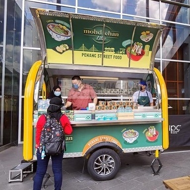 Café mobile, thé au lait, fast-food, collation, remorque pour les produits laitiers à prix abordable