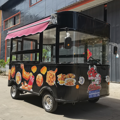 Catering commercial Chariot électrique mobile à poulet frit pour collations et boissons