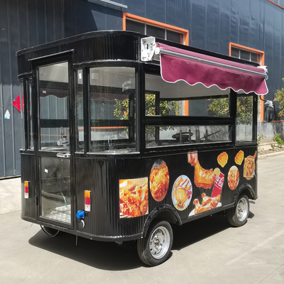 Catering commercial Chariot électrique mobile à poulet frit pour collations et boissons