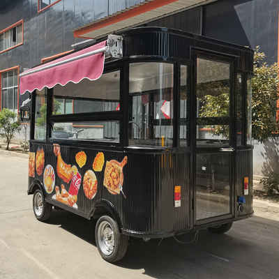 Catering commercial Chariot électrique mobile à poulet frit pour collations et boissons