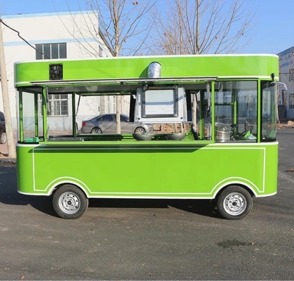 Chariots de restauration rapide en extérieur Crepe Food Truck avec collation Appareils de cuisine mobiles