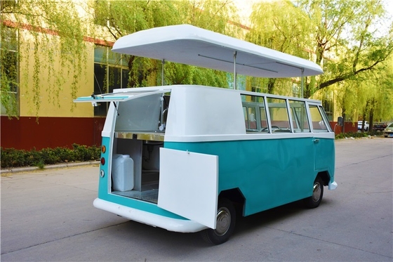 Chariots de restauration rapide en extérieur Crepe Food Truck avec collation Appareils de cuisine mobiles