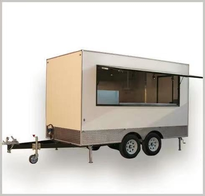 110v/220v usines de transformation de viande crépe à roulement remorque alimentaire café avec cuisine complète