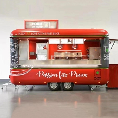 1.5KW-4.5KW Mini Mobiles en acier inoxydable Hot Dog Chariot de restauration rapide