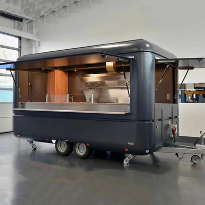 1.5KW-4.5KW Mini Mobiles en acier inoxydable Hot Dog Chariot de restauration rapide