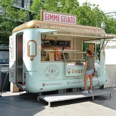 1.5KW-4.5KW Mini Mobiles en acier inoxydable Hot Dog Chariot de restauration rapide