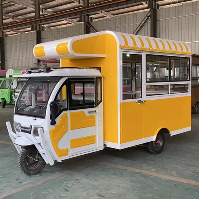 2023 Hamburger électrique mobile poulet frit steak brochette boissons alimentaires camion à tricycle