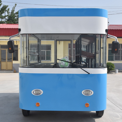 TUNE Panneaux solaires Kiosque magasin Van Café Hot Dog remorque Chariot vue de rue Chariot Bus Food Truck