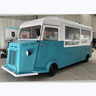 Chariot électrique à hot-dog quatre roues camion de glace de cuisine mobile pour besoins personnalisés