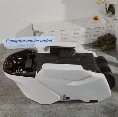Barberie dédiée à l' électrique Massage Shampooing Lit avec fumigation de chauffage de tout le corps