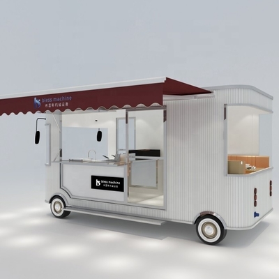 Boutique mobile multifonctionnelle sur mesure Barbier voiture Food Truck avec matière première de soja