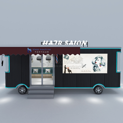 Boutique mobile multifonctionnelle sur mesure Barbier voiture Food Truck avec matière première de soja