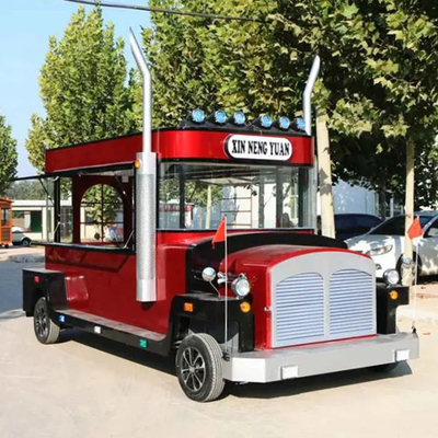 Voiture de restauration commerciale électrique personnalisée chariots de fournisseur Hot Dog camion de nourriture mobile 4 roues