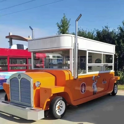 Voiture de restauration commerciale électrique personnalisée chariots de fournisseur Hot Dog camion de nourriture mobile 4 roues