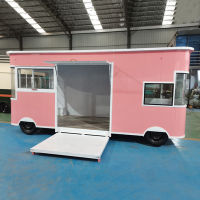 2023 électrique mobile salon de coiffure barbier magasin vestiaire camionnette remorque panier