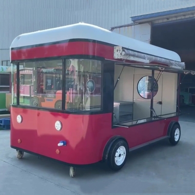 4 roues Outlet personnalisé Salade de fruits Boisson Café lait thé Bière Glace Trailer