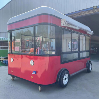4 roues Outlet personnalisé Salade de fruits Boisson Café lait thé Bière Glace Trailer