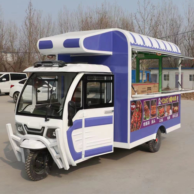 2023 Outlet Mobiles polyvalents électriques Fast Food Snack Tricycle Pedicab Trois roues