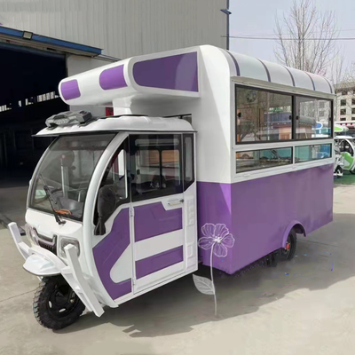 Un puissant tricycle électrique mobile polyvalent pour le marché de la restauration rapide et des boissons 2022