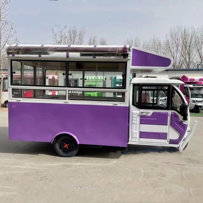 Un puissant tricycle électrique mobile polyvalent pour le marché de la restauration rapide et des boissons 2022