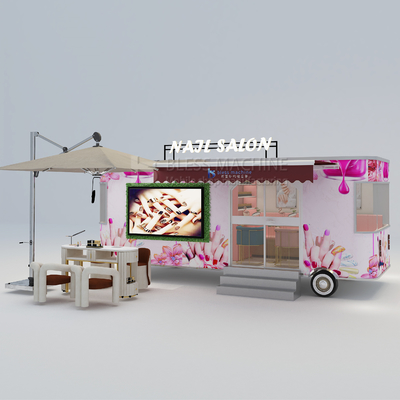 Salon de beauté camion pour mobile cosmétologie coiffure manucure massage et pédicure