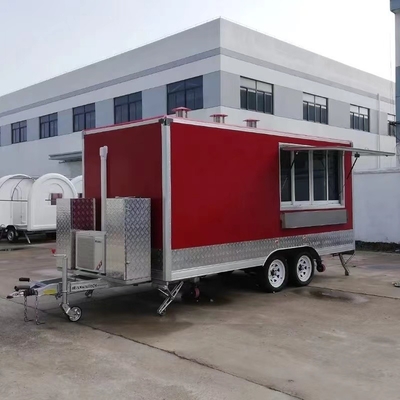 Maison mobile confortablement équipée Cottage Food Snack Trailer à remorque avec toilette et lit