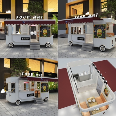 Équipement de restauration rapide de loisirs électrique mobiles Snack boissons de restauration camionnette remorque