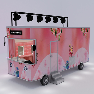 Outlet électrique mobile T-show vêtements chaussures sac écharpe maquillage modélisation camionnette remorque