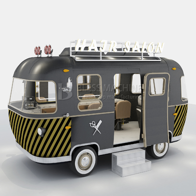 1000 kg en acier inoxydable électrique mobile salon de coiffure Barbier magasin camionnette remorque