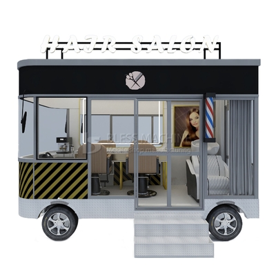 3.0kw électrique mobile salon de coiffure barbier magasin style design Perm Van camion remorque chariot