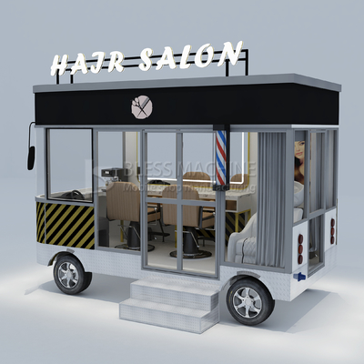 3.0kw électrique mobile salon de coiffure barbier magasin style design Perm Van camion remorque chariot