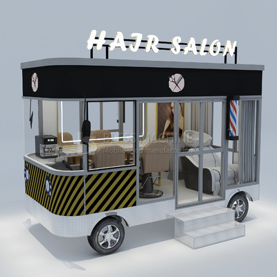 3.0kw électrique mobile salon de coiffure barbier magasin style design Perm Van camion remorque chariot