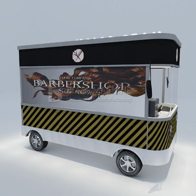 3.0kw électrique mobile salon de coiffure barbier magasin style design Perm Van camion remorque chariot