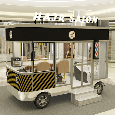 3.0kw électrique mobile salon de coiffure barbier magasin style design Perm Van camion remorque chariot
