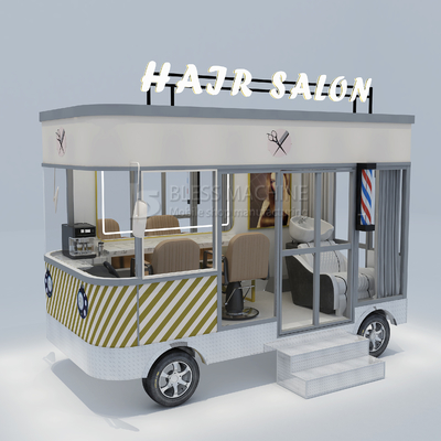 Salon de coiffure électrique mobile pour la vente au détail et la transformation des légumes