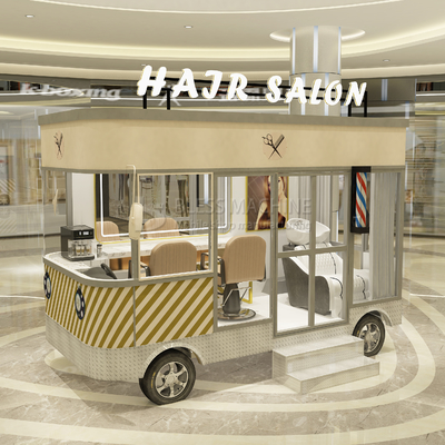Salon de coiffure électrique mobile pour la vente au détail et la transformation des légumes