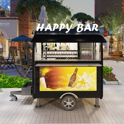 2022 Electric Mobile Glacé Bière Fraîche Vin Cocktail Boisson Bar Van Trailer Pour Les Clients