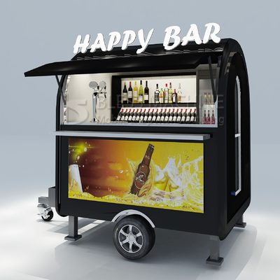 2022 Electric Mobile Glacé Bière Fraîche Vin Cocktail Boisson Bar Van Trailer Pour Les Clients