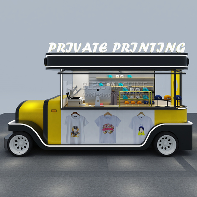 2022 T-shirt mobile Coupe chapeau estampage à chaud et imprimerie atelier camion remorque pour l'impression