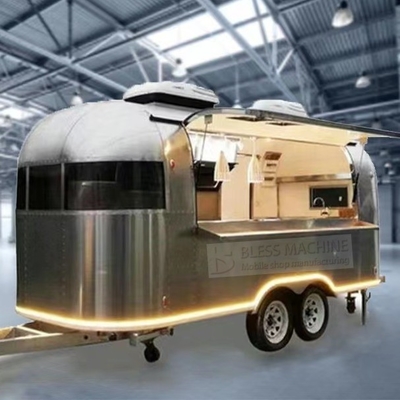 2022 Electric Mobile Wine Cocktail Drink Bar Van personnalisé Trailer en acier inoxydable